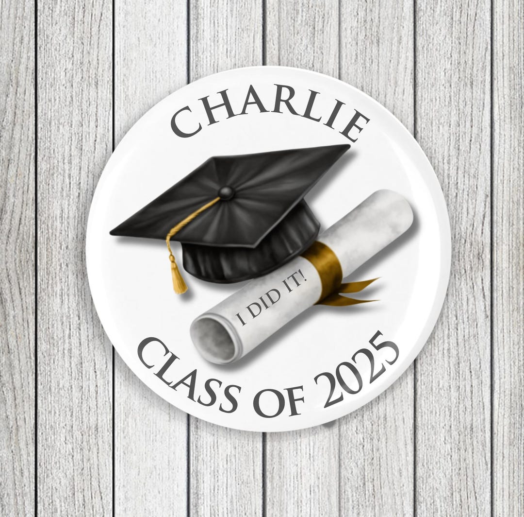 Graduation I Did It Badge 58mm - Etsy