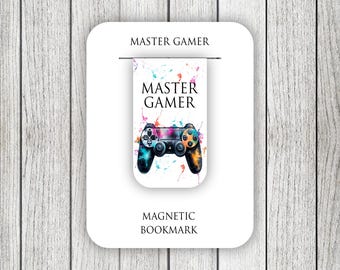 Master Gamer Magnetic Bookmark