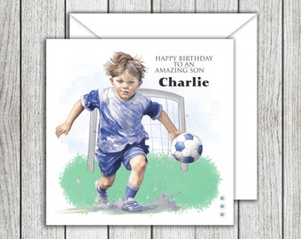 Happy Birthday Boys Footie Card