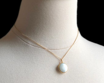 Gold Pearl Necklace, Real Pearl Necklace, White Pearl Necklace, Minimal Pearl Necklace, Gold Filled Pearl Pendant, Dainty Pearl Necklace