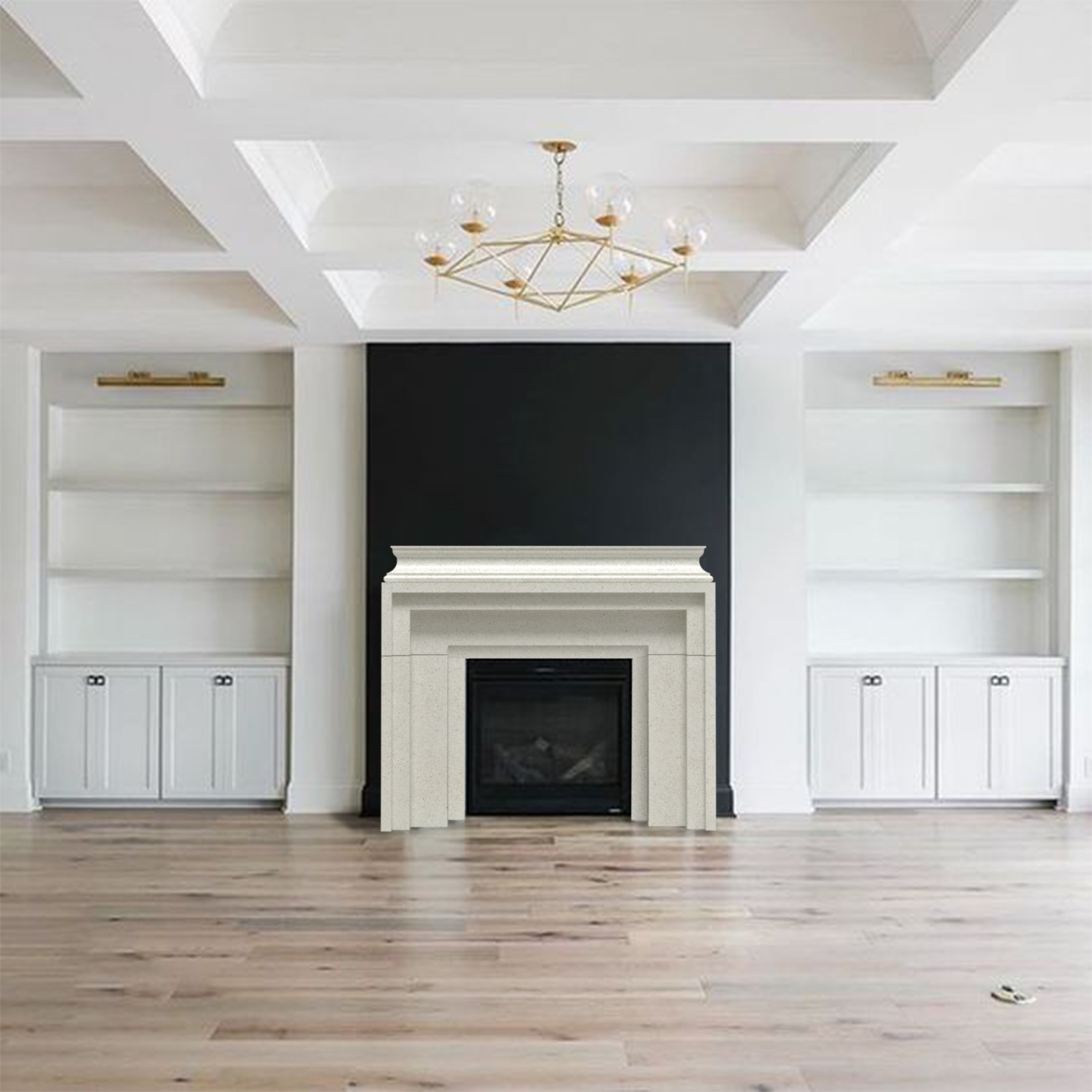 Zamora Stone Fireplace Mantel