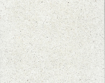 May include: White terrazzo tile with a speckled surface.