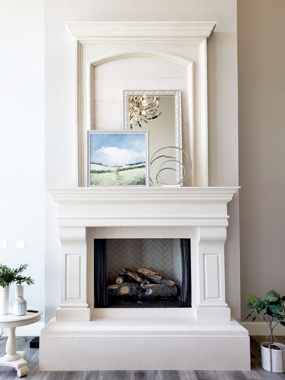 Jefferson Stone Fireplace Mantel Etsy
