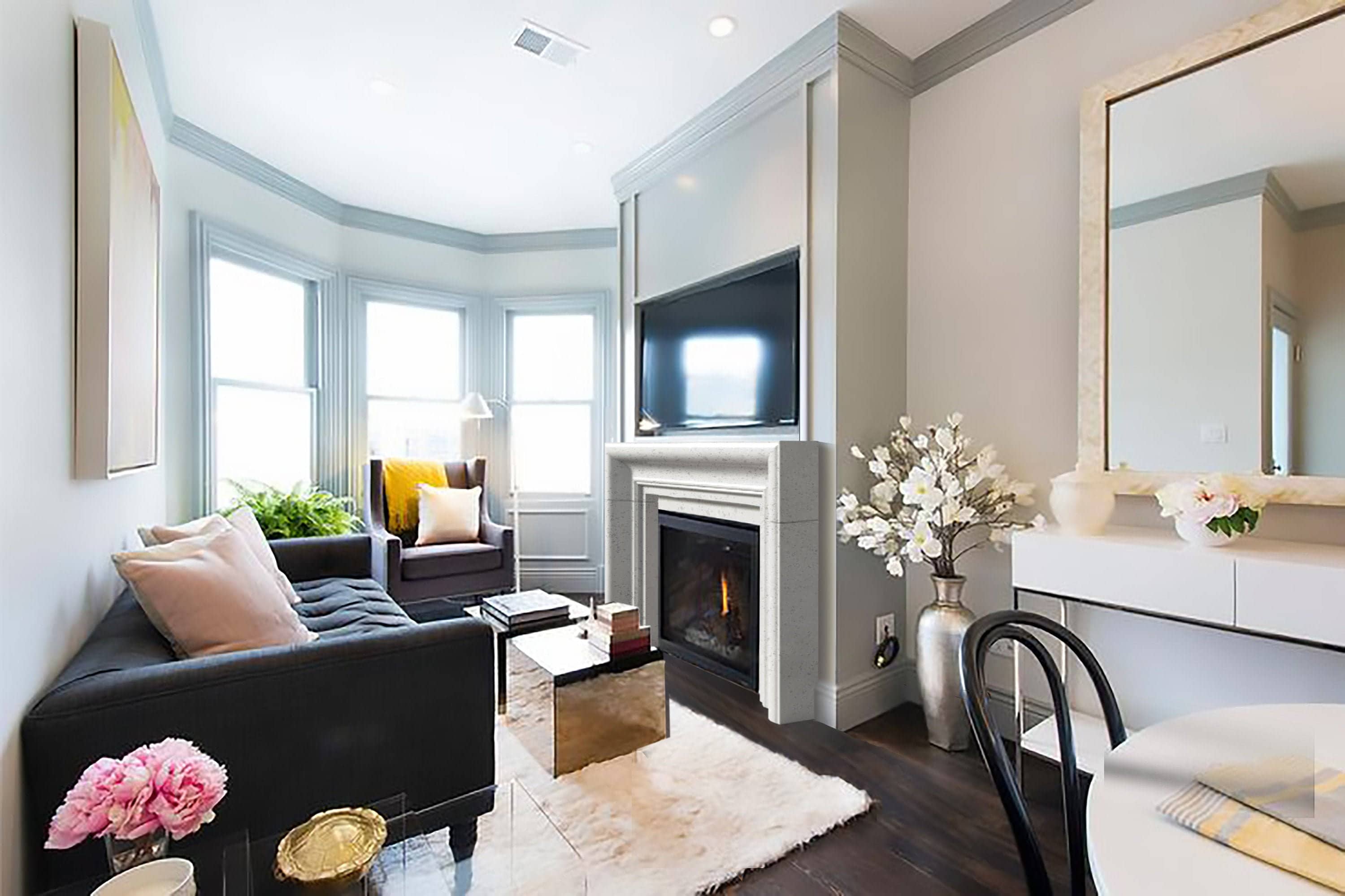 Bradford Stone Fireplace Mantel - Etsy