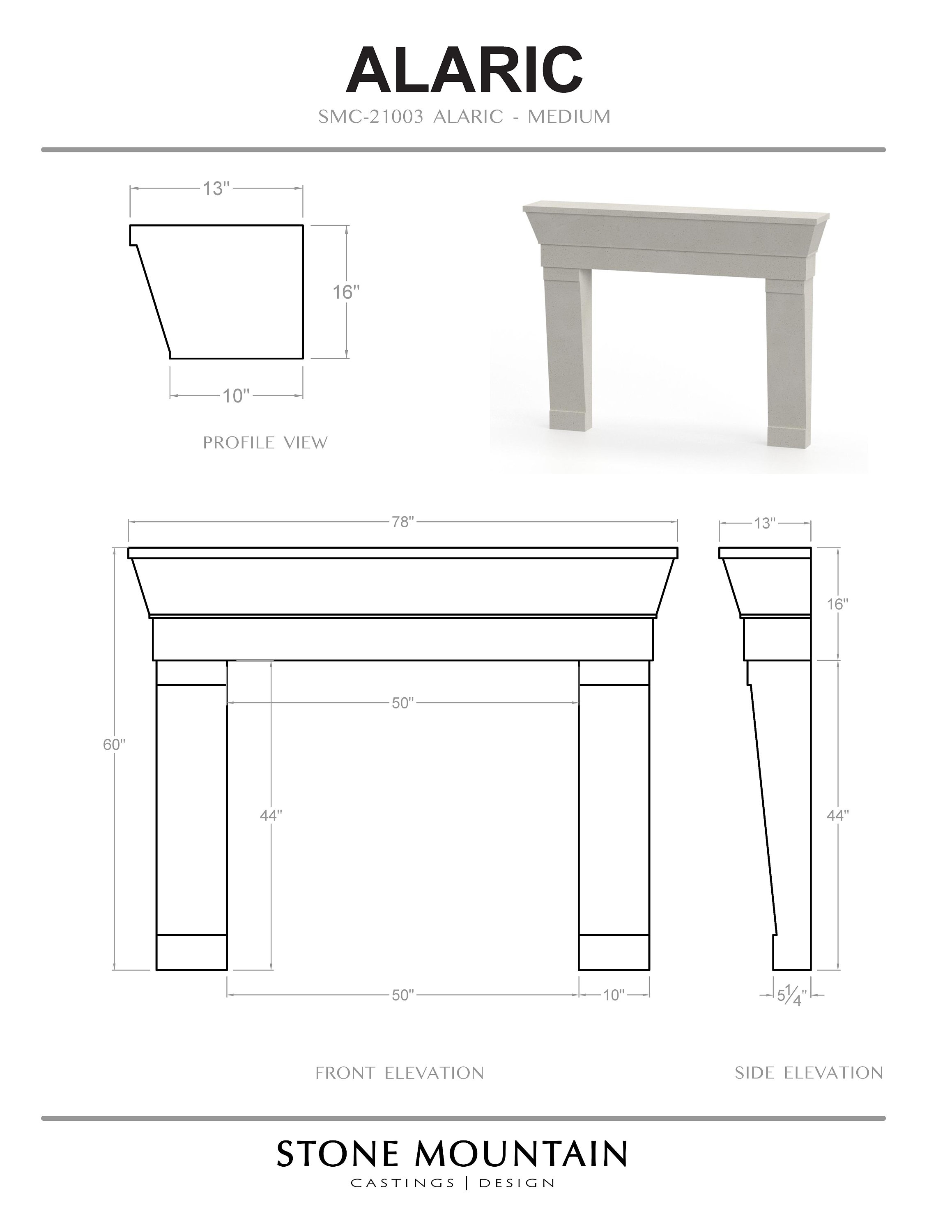 Alaric Stone Fireplace Mantel Etsy