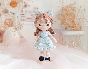 Häkelanleitung Amigurumi Doll Wendy pdf Englische (US-Begriffe) Prinzessinnen Häkelanleitung