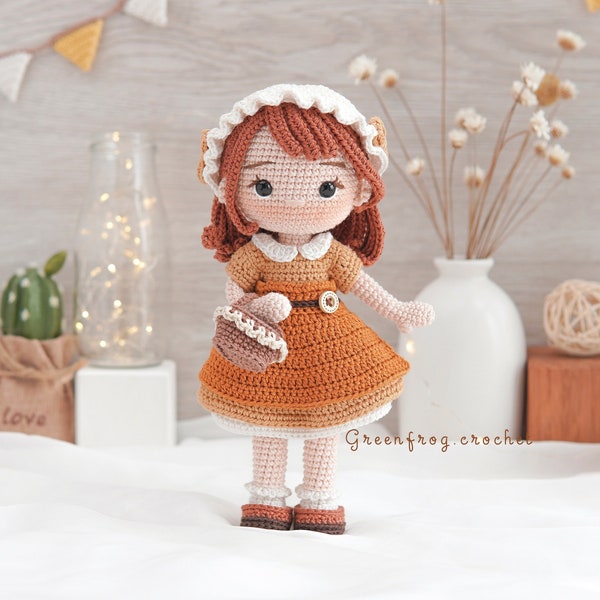 Amigurumi pattern doll crochet for Zoey doll PDF pattern