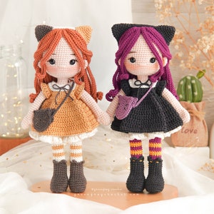 Doll Katy amigurumi pattern doll crochet PDF pattern image 1