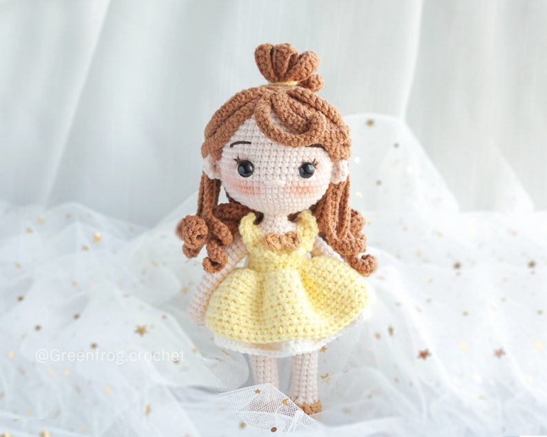 Amigurumi pattern crochet doll pattern Beauty PDF in EnglishUS terms Español PortuguêsBR Deutsche Français. image 3