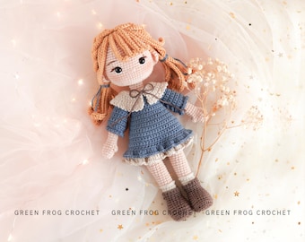 Doll Jinny amigurumi pattern doll PDF crochet pattern