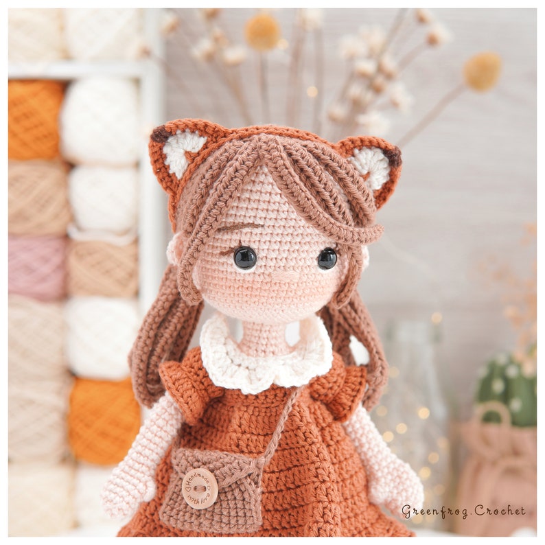 Amigurumi pattern doll crochet for Mia doll PDF pattern image 5