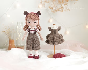 Doll Grace amigurumi pattern doll crochet PDF pattern