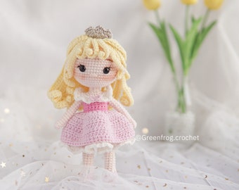 Crochet pattern doll for Sleeping Princess PDF English (US terms) Español Português(BR) Deutsche Français.