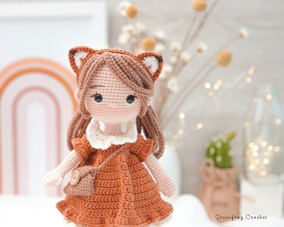 Easy crochet dress for dolls (+ hat, purse and belt) (portuguese/spanish) 