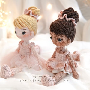 Doll Ballerina amigurumi pattern doll crochet PDF pattern image 6