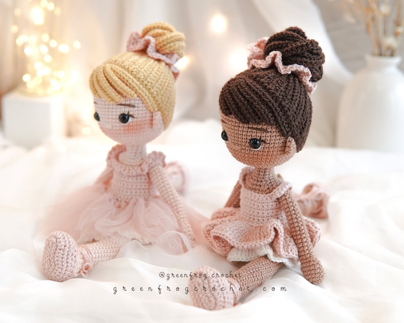 Muñeca Bailarina patrón amigurumi muñeca crochet patrón PDF imagen 6