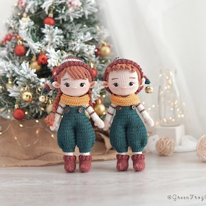 Christmas Elves amigurumi crochet patterns Christmas elf amigurumi doll pattern