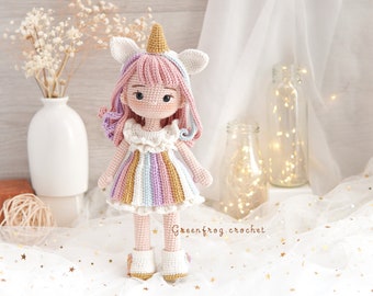 Doll Sofia amigurumi pattern doll crochet PDF pattern