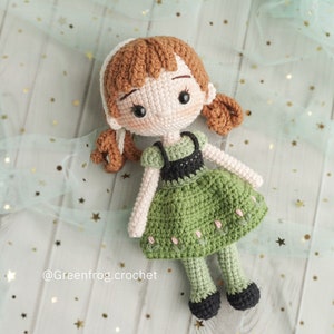 Crochet pattern doll crochet princess Ana (PDF in English (US terms) Español Português(BR) Deutsche Français)