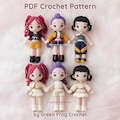 Pattern bundle 3 in 1: Kpop Girls Amigurumi Crochet Doll Pattern