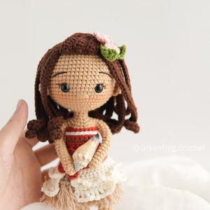 Crochet pattern doll amigurumi princess for Ocean princess PDF in English Español PortuguêsUS Français Deutsche image 4