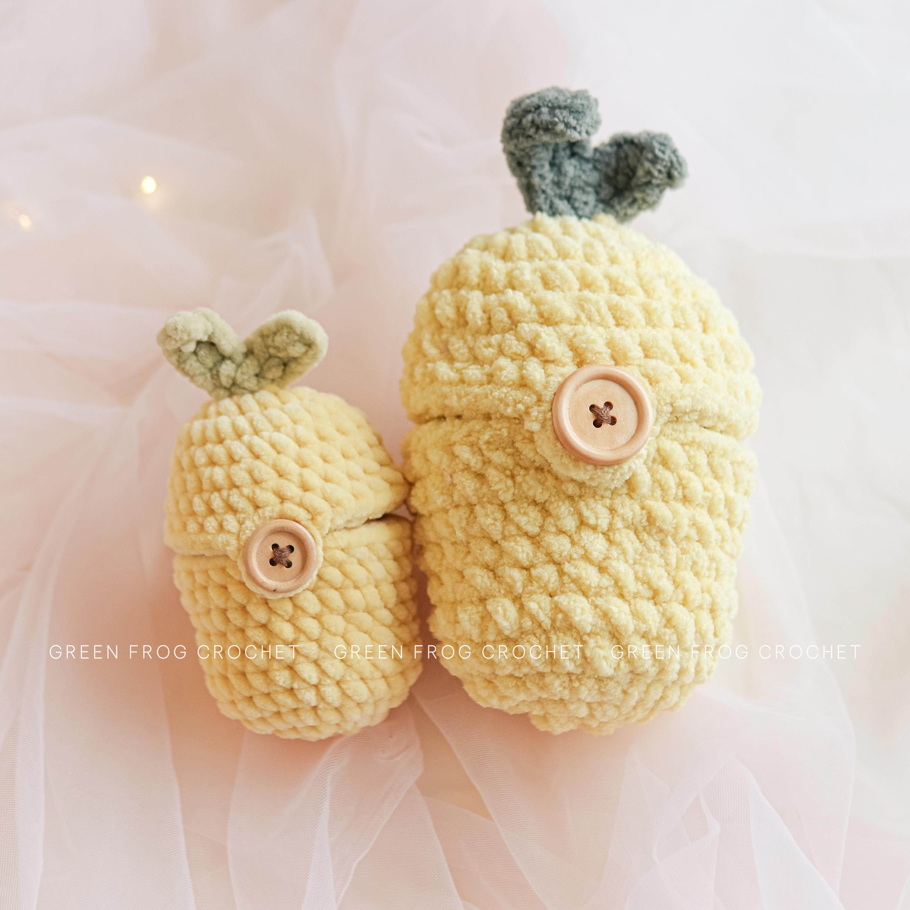 レモンのミニカピバラのミロ、縫わないあみぐるみかぎ針編みのパターン