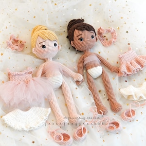 Puppe Ballerina Amigurumi Muster Puppe häkeln PDF-Muster Bild 3