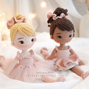 Muñeca Bailarina patrón amigurumi muñeca crochet patrón PDF imagen 5