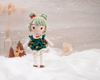 Amigurumi pattern crochet doll pattern Christmas Tree Elf