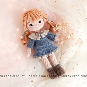 Doll Jinny amigurumi pattern doll crochet PDF pattern image 1