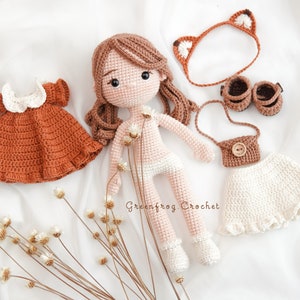 Amigurumi pattern doll crochet for Mia doll PDF pattern image 4