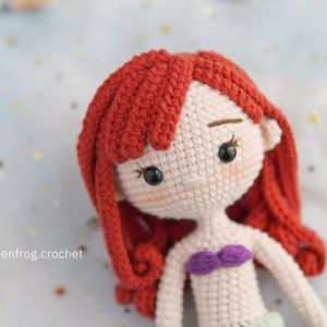 Amigurumi pattern crochet doll princess Mermaid PDF EnglishUS terms, Español, PortuguêsBR, Deutsche, Français image 5