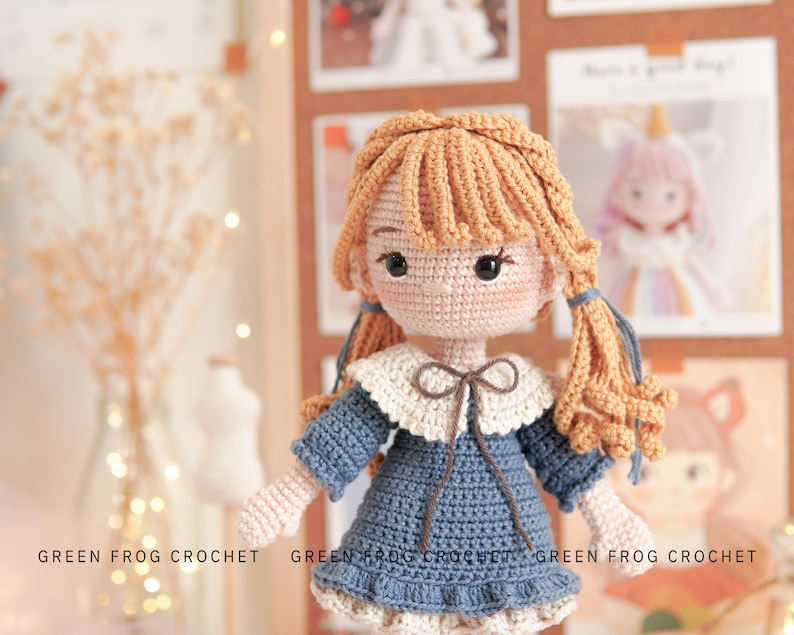 Doll Jinny amigurumi pattern doll crochet PDF pattern image 3