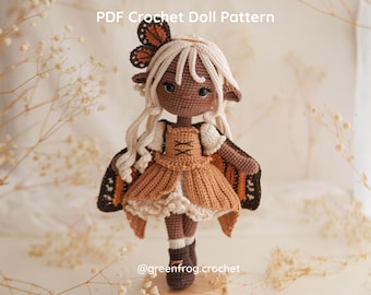 Mona The Little Elf Amigurumi Doll Crochet Pattern