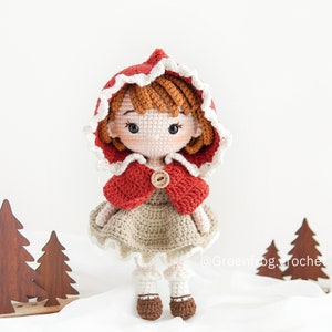 Amigurumi pattern doll crochet for Little Red Riding Hood PDF in English (US terms) Español Português(BR) Deutsche Français