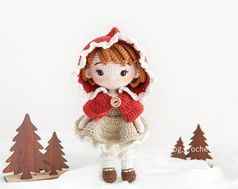 Amigurumi pattern doll crochet for Little Red Riding Hood PDF in English (US terms) Español Português(BR) Deutsche Français