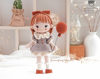 Amigurumi pattern doll crochet for Penny doll PDF pattern