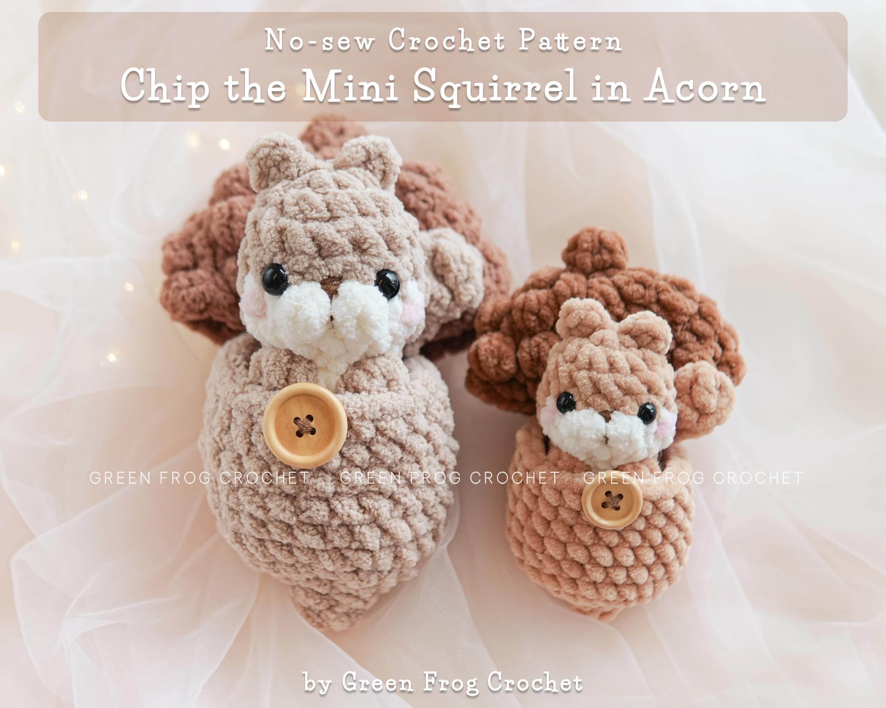 36 Squirrel Crochet Pattern: Enhance Your Skills With Adorable Designs 28 Chip the mini squirrel in acorn