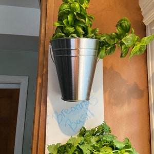 Indoor Wall Planter  (one row 3 pots)
