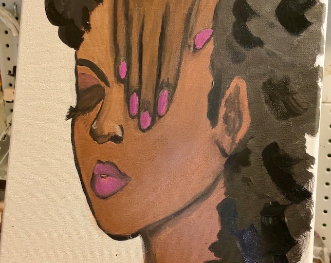 Headshot- Pre drawn canvas paint party kit
