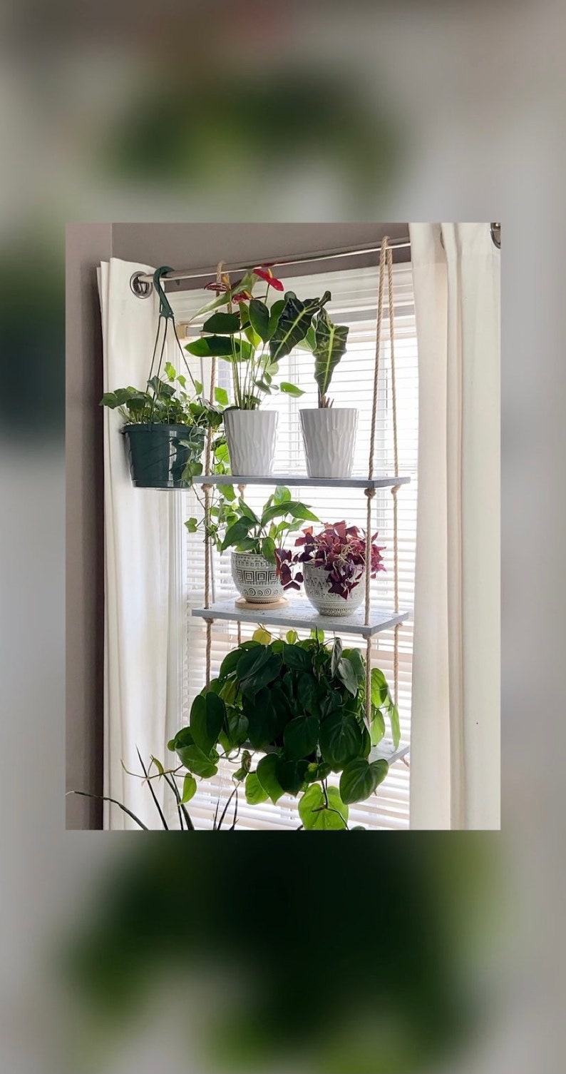 3 Tier Hanging Plant Shelf - Etsy