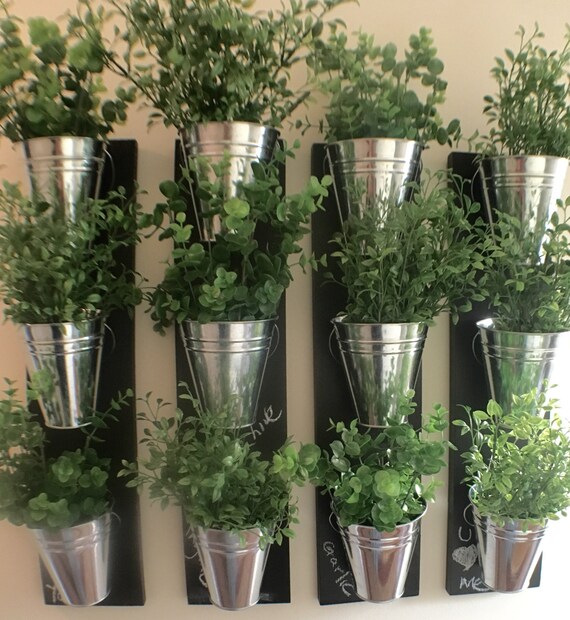 Indoor Wall Planter One Row 3 Pots Image 0