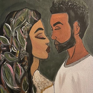 Moonlight Love- Pre drawn canvas paint party kit