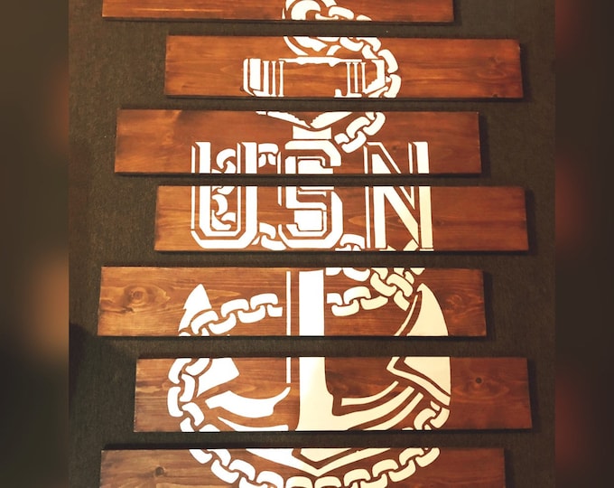 United States Navy Wood Panel Set