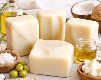 Plain Jane Vegan Soap – Unscented, Natural, Mango Butter, Castor Oil