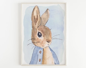 Peter Rabbit Print | Peter Rabbit Kunst | Kwekerij Decor | Kwekerij kunst aan de muur | Peter Rabbit Citaat | Kwekerij Prints | Baby Decor | Peter Konijn