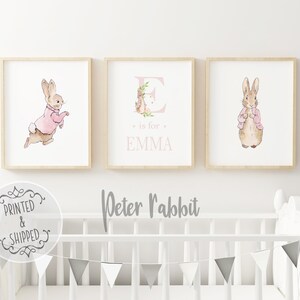 Peter Rabbit Nursery Prints Baby Name Print Peter Rabbit - Etsy