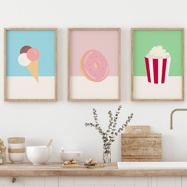 Ice Cream Art Etsy UK