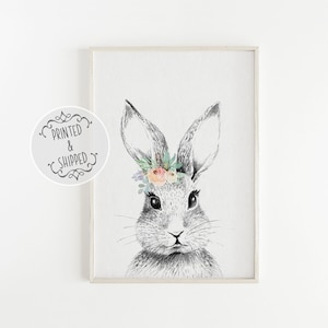 Kinderzimmer Hase Print | Hase Wandkunst | Kinderzimmer Dekor | Kinderzimmer Wandkunst | Hase Kinderzimmer Druck | Kinderzimmer Drucke | Baby Dekor | Häschen