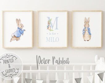 Rabbit Nursery Art Etsy